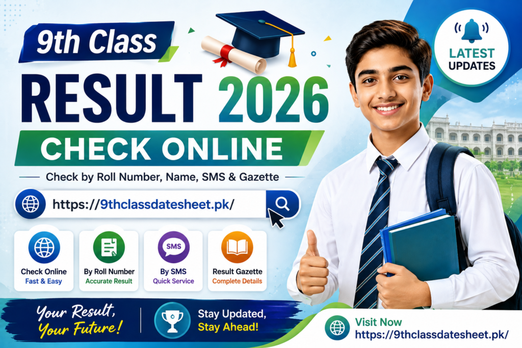 9th Class Result 2026 Check Online