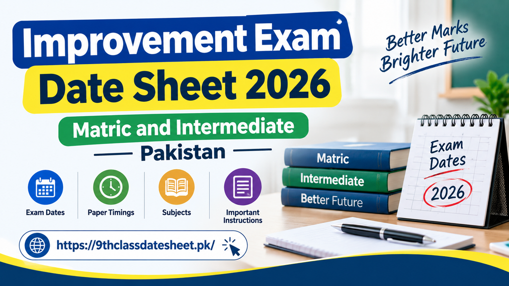 Improvement Exam Date Sheet 2026